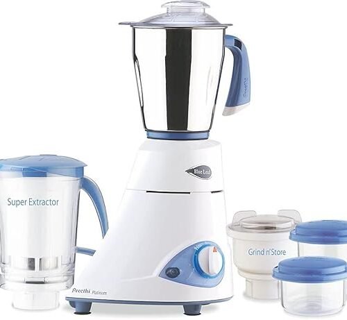 Preethi 110 550 W Mixer Grinder (Platinum MG-153 | 3 Jars)