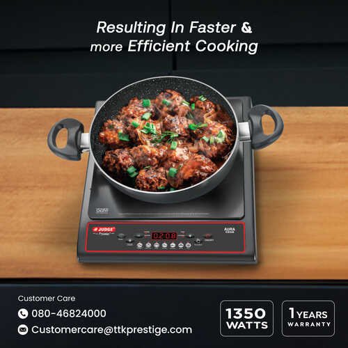 Judge BY PRESTIGE  Induction Cooktop - Aura Plus 1350W