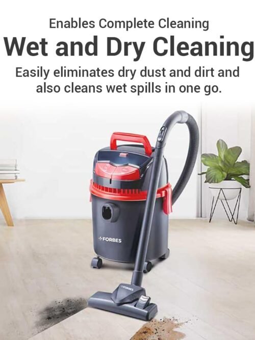 Eureka Forbes Trendy Wet and Dry DX1150-Watt Powerful Suction and Blower Function Vacuum Cleaner (Black and Red)
